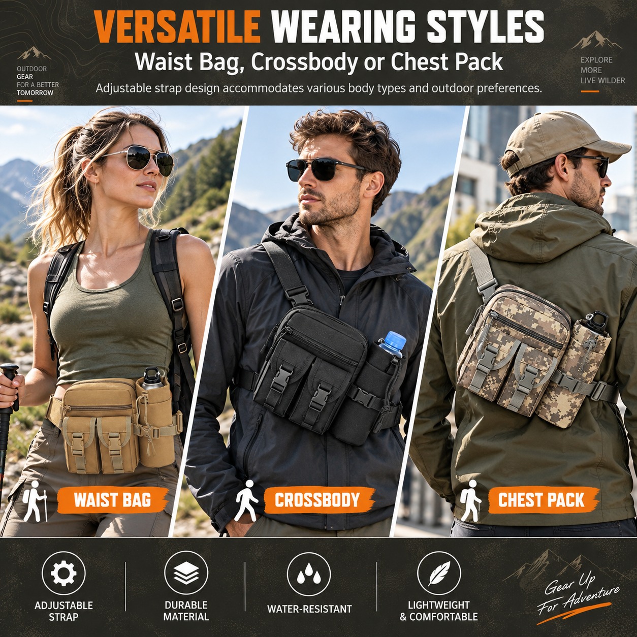 Wielofunkcyjna, taktyczna torb – Hiking Backpack Waterproof recenzja i cena